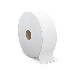 Cascades Pro T260 2-ply Jumbo Roll Toilet Paper - 1400', White, 100 Percent Recycled Fiber