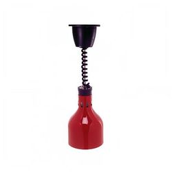 Cres Cor IFW6310 R 120/1 60 1/2" Ceiling Mount Heat Lamp w/ Retractable Cord - Lower Switch, Red, 120v