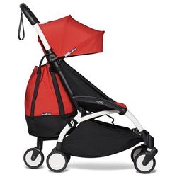 Babyzen YOYO2 Ultra Compact Complete 6+ Stroller & Rolling Bag Bundle - White/Red