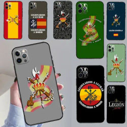 Coque de téléphone de la légion espagnole coque pour iPhone 11 12 13 14 15 Pro XS Max Poly X