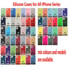 Lot de 35 coques en silicone avec emballage pour iPhone modèles 15 14 13 11 12 Pro Max 6 6S