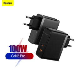 Baseus – chargeur rapide GaN 5 100W QC 4.0 3.0 Type C PD charge rapide pour téléphone portable