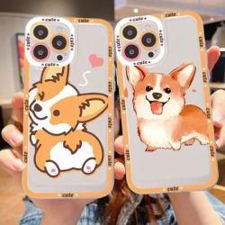 Coque de téléphone Corgi mignon pour iPhone coque 11 12 13 Mini Pro Max 14 Pro Max