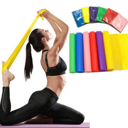 Bande élastique en caoutchouc naturel 150x15cm pour le yoga le pilates et le fitness