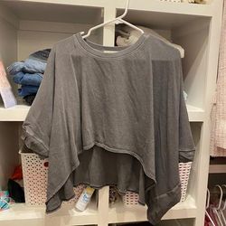 Free People Tops | Free People T Shirt | Color: Gray | Size: Xs