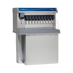Follett VU300B10LL Countertop Nugget Ice & Soft Drink Dispenser - 300 lb Storage, Cup Fill, 115v, 10 Valve, 300-lb. Bin, Stainless Steel
