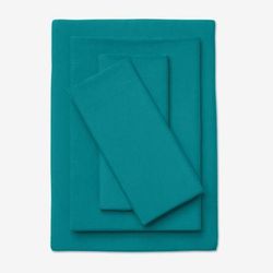 BH Studio Solid Microfiber Sheet Set by BH Studio in Turquoise (Size CALKNG)