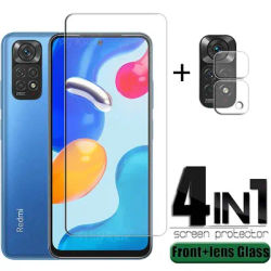 Protecteur d'écran pour Xiaomi 4 en 1 Film pour Redmi Note 11S 9H 5G 11S