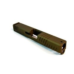 Gun Cuts Shift Slide for Glock 19 Optic Cut Burnt Bronze GC-G19-SHF-BBR-RMR