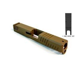 Gun Cuts Shift Slide for Glock 19 Optic Cut Coyote Tan GC-G19-SHF-CTA-RMR