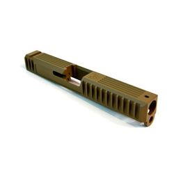 Gun Cuts Bulldog Slide for Glock 17 Optic Cut Coyote Tan GC-G17-BUL-CTA-RMR