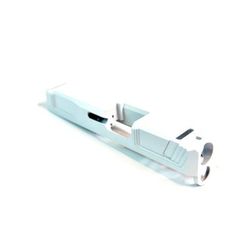 Gun Cuts Raider Slide for Glock 26 No Optic Cut Stormtooper White GC-G26-RAI-SWH-NO