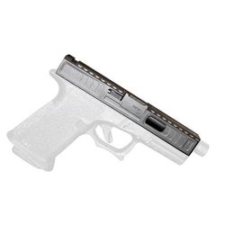 Gun Cuts Viper Slide for Glock 19 No Optic Cut Graphite Black GC-G19-VIP-GBL-NO