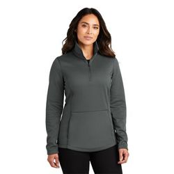 Port Authority L804 Women's Smooth Fleece 1/4-Zip T-Shirt in Graphite Grey size Small | Polyester