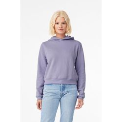 Bella + Canvas 7519 Women's Classic Pullover Hooded Sweatshirt in Dark Lavender size XL | Cotton/Polyester Blend