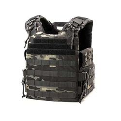 Ace Link Armor 2.0 Quadrelease Carrier Plate Black Camo Large B-PC-Q20-NW-L-ML