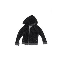 T2Love Zip Up Hoodie: Black Tops - Kids Girl's Size 4