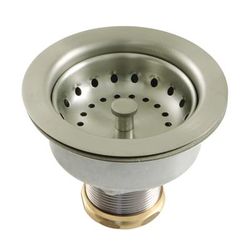 Kingston Brass K112BN Tacoma Snap-N-Tite Sink Basket Strainer, Brushed Nickel - Kingston Brass K112BN