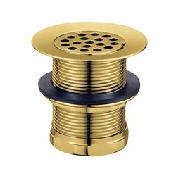 Kingston Brass KBU1007 Seattle 2-Inch Brass Grid Bar/Utility Sink Drain, Brushed Brass - Kingston Brass KBU1007