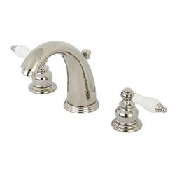 Kingston Brass KB986PLPN Victorian 2-Handle 8 in. Widespread Bathroom Faucet, Polished Nickel - Kingston Brass KB986PLPN