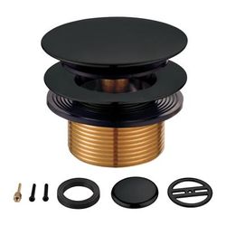 Kingston Brass KBU2000 Eugene Tip-Toe Tub Drain Conversion Kit, Matte Black - Kingston Brass KBU2000