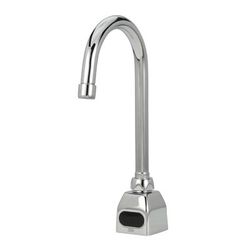 Zurn Industries Z6920-XL-N Deck Mount Gooseneck Sensor Faucet w/ 0.5 gpm Laminar Flow - Chrome