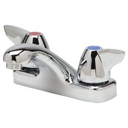 Zurn Industries Z81103-XL Deck Mount Lavatory Faucet w/ 4" Spout & 2.2 gpm Aerator - 4" Centers, Chrome