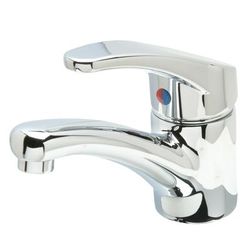 Zurn Industries Z82200-XL-3M Deck Mount Lavatory Faucet w/ 5" Spout & 0.5 gpm Spray Outlet- 4" Centers, Chrome, Stainless Steel