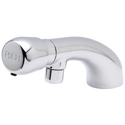 Zurn Industries Z86300-XL Deck Mount Single Metering Faucet w/ Push Button Handle - 1.0 gpm Spray Outlet