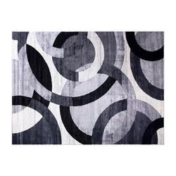 Flash Furniture YK-F968A-D9276I-810-BK-GG Olefin Fiber Floor Mat, Stain Resistant - 8' x 10', Black/Gray, Multi-Colored