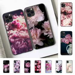 Yinuoda-Coque de téléphone avec belle fleur de pivoines coque en poly iPhone 11 12 13 mini pro XS