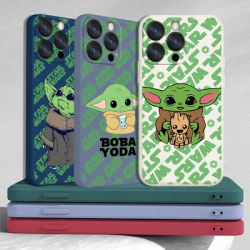 Coque de téléphone Star VANLovely Yoda Baby coque en ULliquide Apple iPhone 14 13 12 Mini 11 Pro