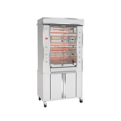 Rotisol USA GF975-5E-SS Electric 5 Spit Commercial Rotisserie w/ 15 Bird Capacity, 208-230v/3ph, Silver