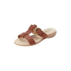 Women's The Dawn Slip On Sandal by Comfortview in Tan (Size 11 M)