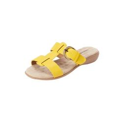 Women's The Dawn Slip On Sandal by Comfortview in Yellow (Size 11 M)