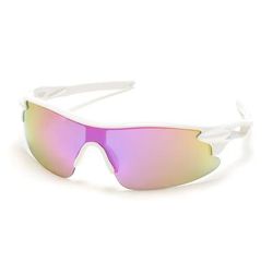 Skechers Men's Semi-Rimless Sport Wrap Sunglasses | White | Plastic