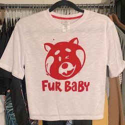 Disney Tops | Disney Fur Baby Red Velvet Crop Top Tee | Color: Red/White | Size: Xs