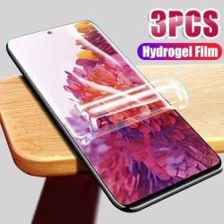 Protecteur d'écran 3 pièces Film à couverture complète pour Samsung S21 Ultra S20 S10 S9 S8 Plus