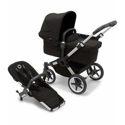 Bugaboo Donkey 5 Mono Complete Single-to-Double Stroller - Aluminum / Midnight Black / Midnight Blac