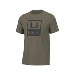 Huk Men's Stacked Logo T-Shirt, Overland SKU - 600396