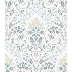 Peel And Stick Wallpaper by RoomMates in Persian Damask White