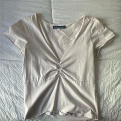 Brandy Melville Tops | Brandy Top | Color: Pink/White | Size: S