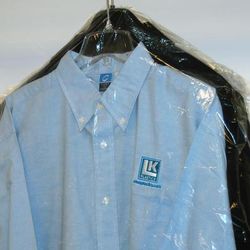 LK Packaging I621438 Gusseted Garment Bag on Roll - 38"L x 21"W x 4" SG, 0.6 mil LDPE, Clear