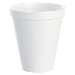 Dart 12J16 J Cup 12 oz Insulated Foam Cup - Polystyrene, White