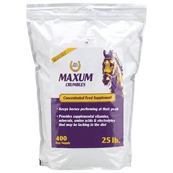 Maxum Crumbles Concentrated Feed Supplement for Horses, 25 lbs.