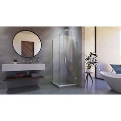 Dreamline DreamLine Unidoor Plus 31 inch W x 30 3/8 inch D x 72 inch H Frameless Hinged Shower Kit in Brushed Nickel SHEN-24310300-04