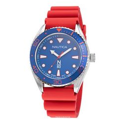 Nautica Men's Silicone 3-Hand Watch Multi, OS