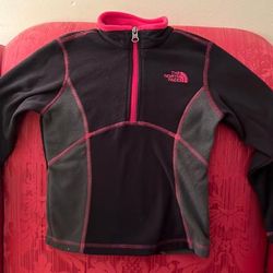 The North Face Shirts & Tops | Girls North Face Glacier 1/4 Zip Up Fleece Black/Pink Size Xxs | Color: Black | Size: 5g