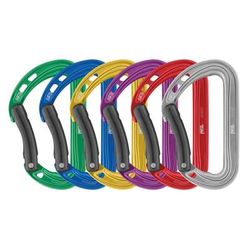 Petzl Spirit Bent Carabiner - 6 Pack Blue/Gray/Violet/Green/Red/Yellow M061AB01