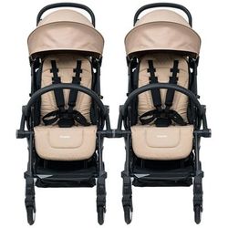 Bumprider Connect 3 Double Stroller Bundle - Black / Sand